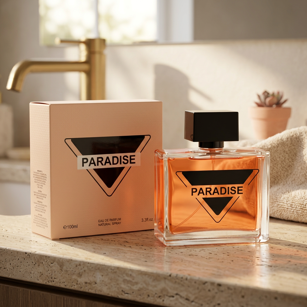 Paradise Eau de Parfum Natural Spray – 100ml / 3.3 fl. oz. | Warm Amber Unisex Fragrance