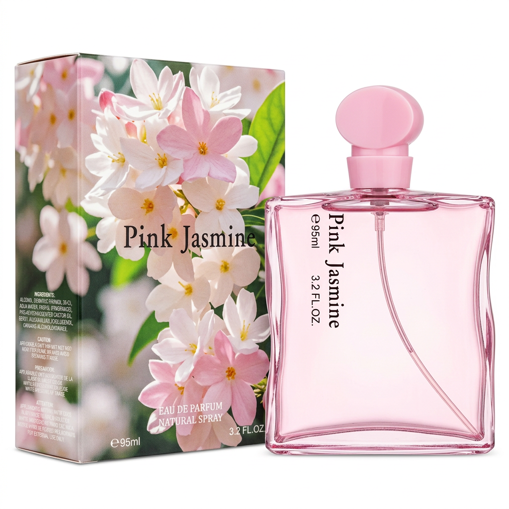 Pink Jasmine Eau de Parfum Natural Spray for Women, 95ml / 3.2 fl oz
