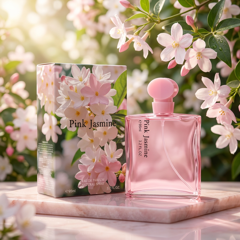 Pink Jasmine Eau de Parfum Natural Spray for Women, 95ml / 3.2 fl oz