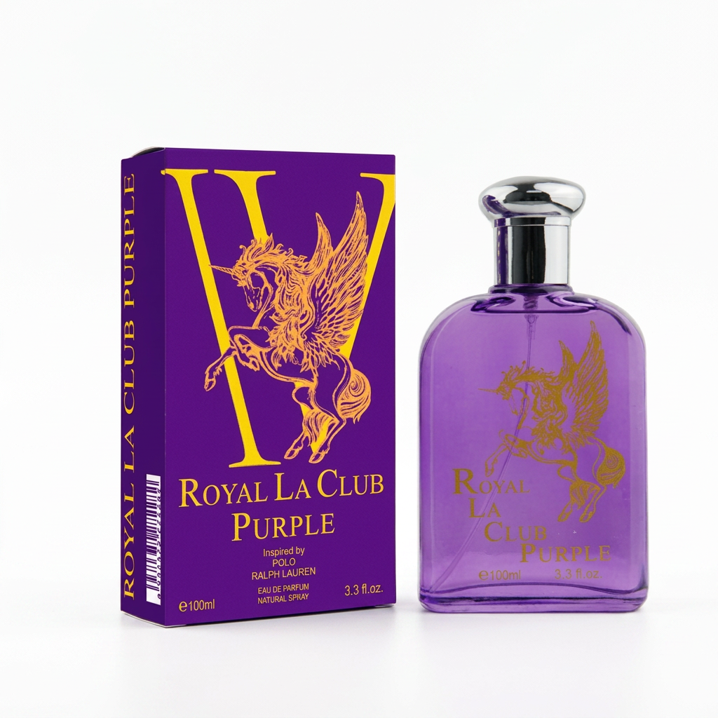 Royal La Club Purple Eau de Parfum Natural Spray – 100ml / 3.3 fl. oz. | Inspired by Polo Ralph Lauren
