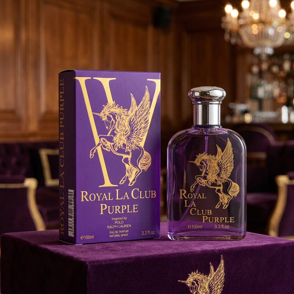 Royal La Club Purple Eau de Parfum Natural Spray – 100ml / 3.3 fl. oz. | Inspired by Polo Ralph Lauren