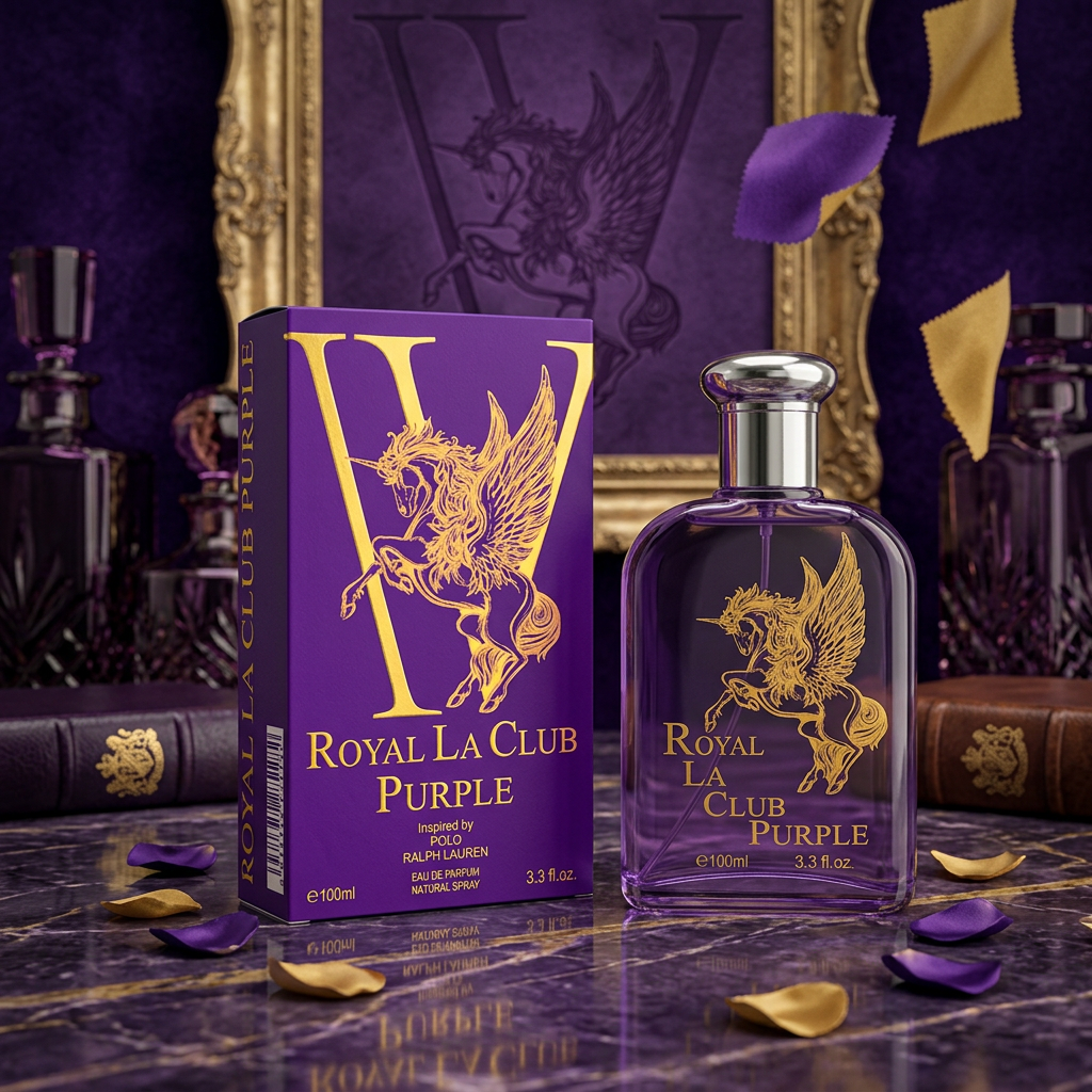 Royal La Club Purple Eau de Parfum Natural Spray – 100ml / 3.3 fl. oz. | Inspired by Polo Ralph Lauren