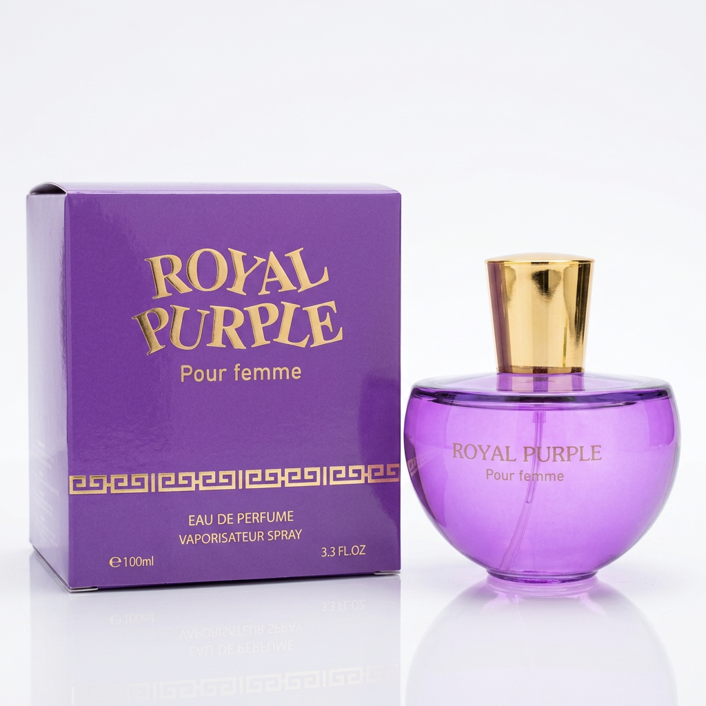 Royal Purple Pour Femme Eau de Parfum Vaporisateur Spray for Women – 100ml / 3.3 fl. oz. | Floral Women's Fragrance
