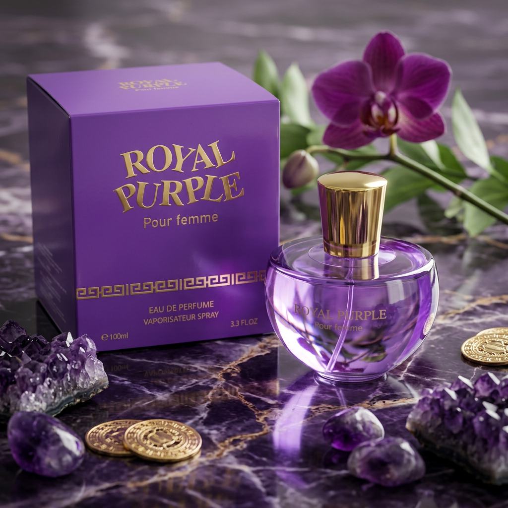 Royal Purple Pour Femme Eau de Parfum Vaporisateur Spray for Women – 100ml / 3.3 fl. oz. | Floral Women's Fragrance