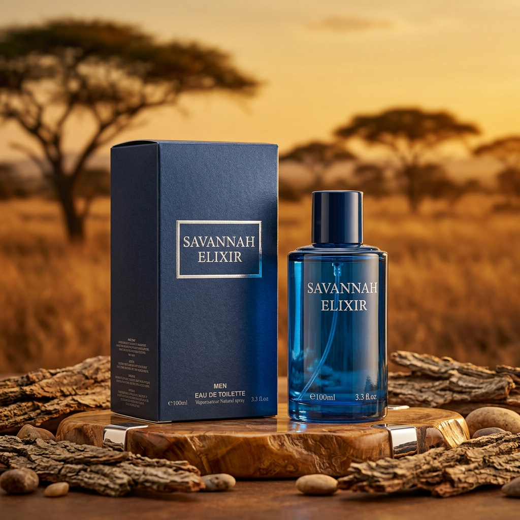 Savannah Elixir Eau de Toilette Natural Spray for Men – 100ml / 3.3 fl. oz.