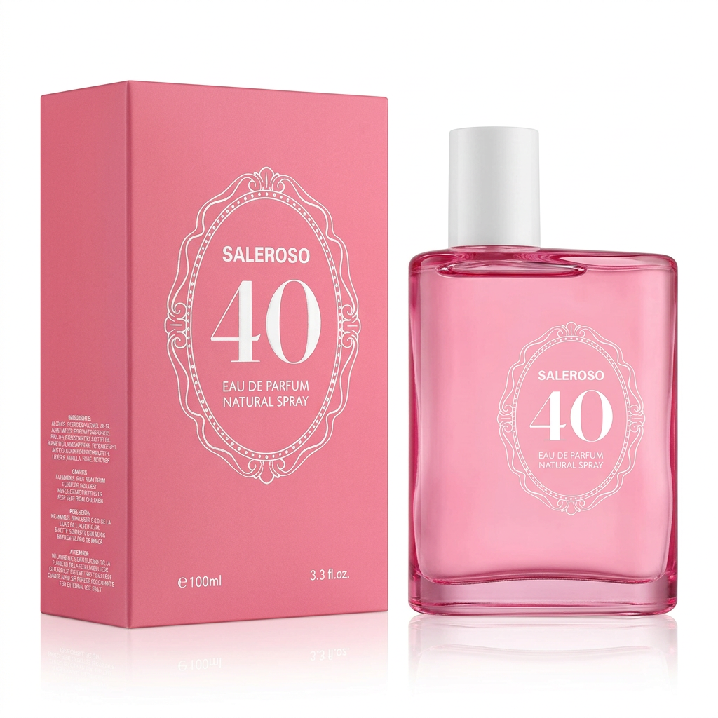Saleroso 40 EDP 100ml – Romantic Floral Perfume for Women | Vintage Pink Bottle