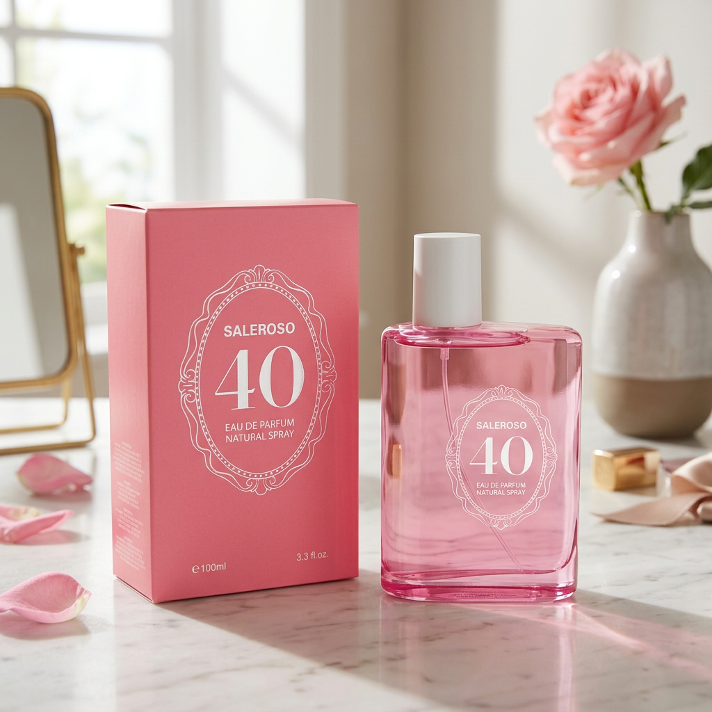Saleroso 40 EDP 100ml – Romantic Floral Perfume for Women | Vintage Pink Bottle