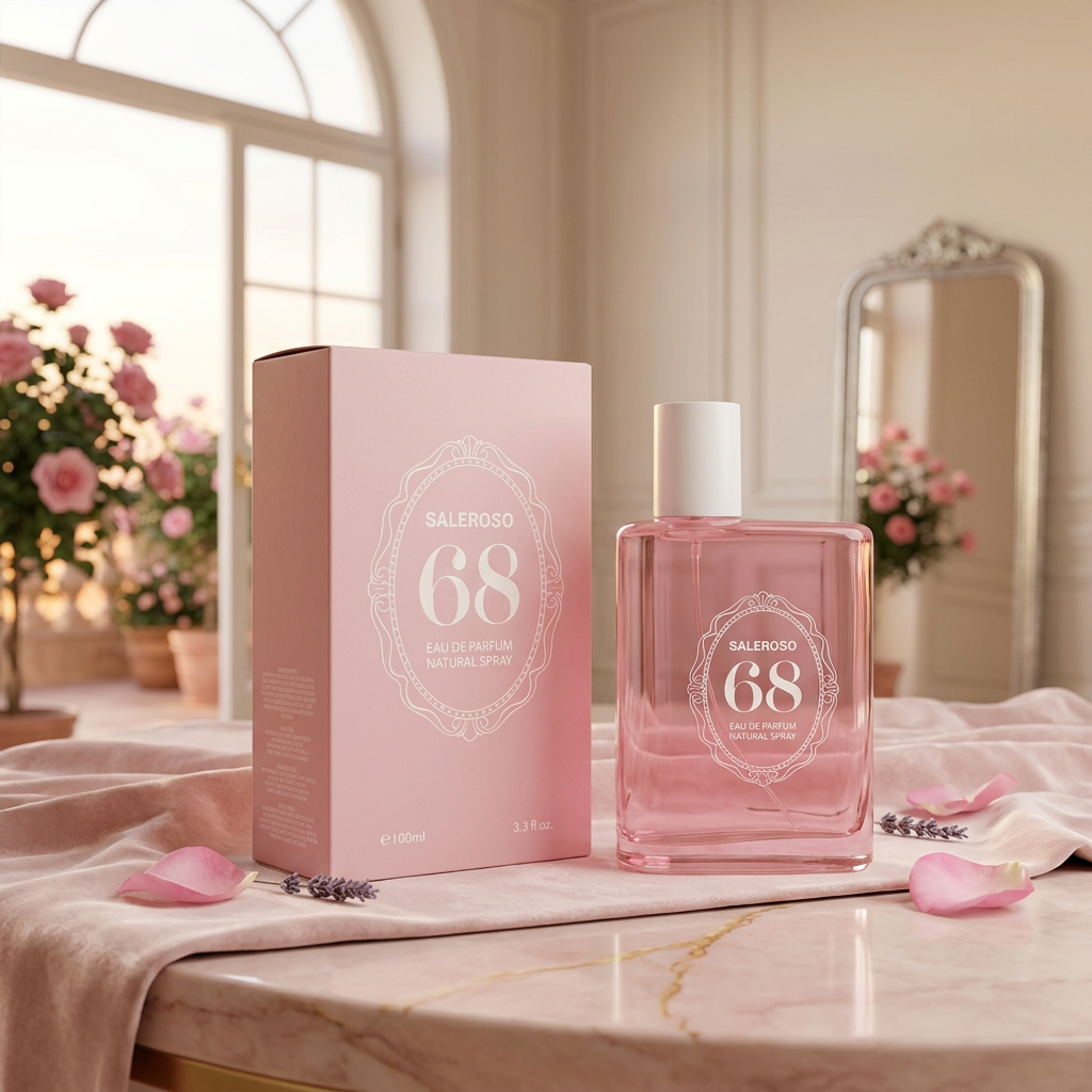 Saleroso 68 EDP 100ml – Soft Floral Perfume for Women | Elegant Pink Bottle | Luxury Gift Ready