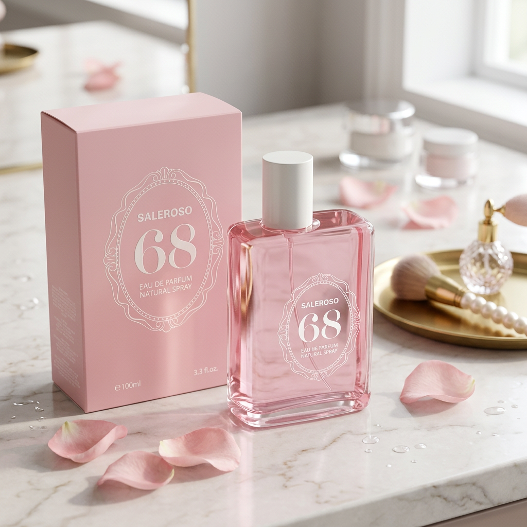 Saleroso 68 EDP 100ml – Soft Floral Perfume for Women | Elegant Pink Bottle | Luxury Gift Ready