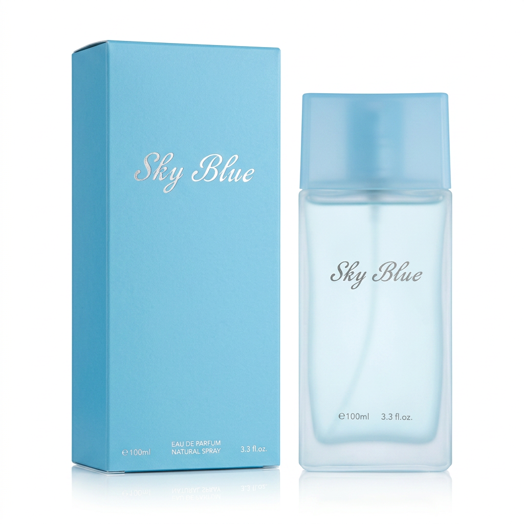 Sky Blue Eau de Parfum Natural Spray for Women – 100ml / 3.3 fl. oz. | Fresh Light Blue Women's Fragrance