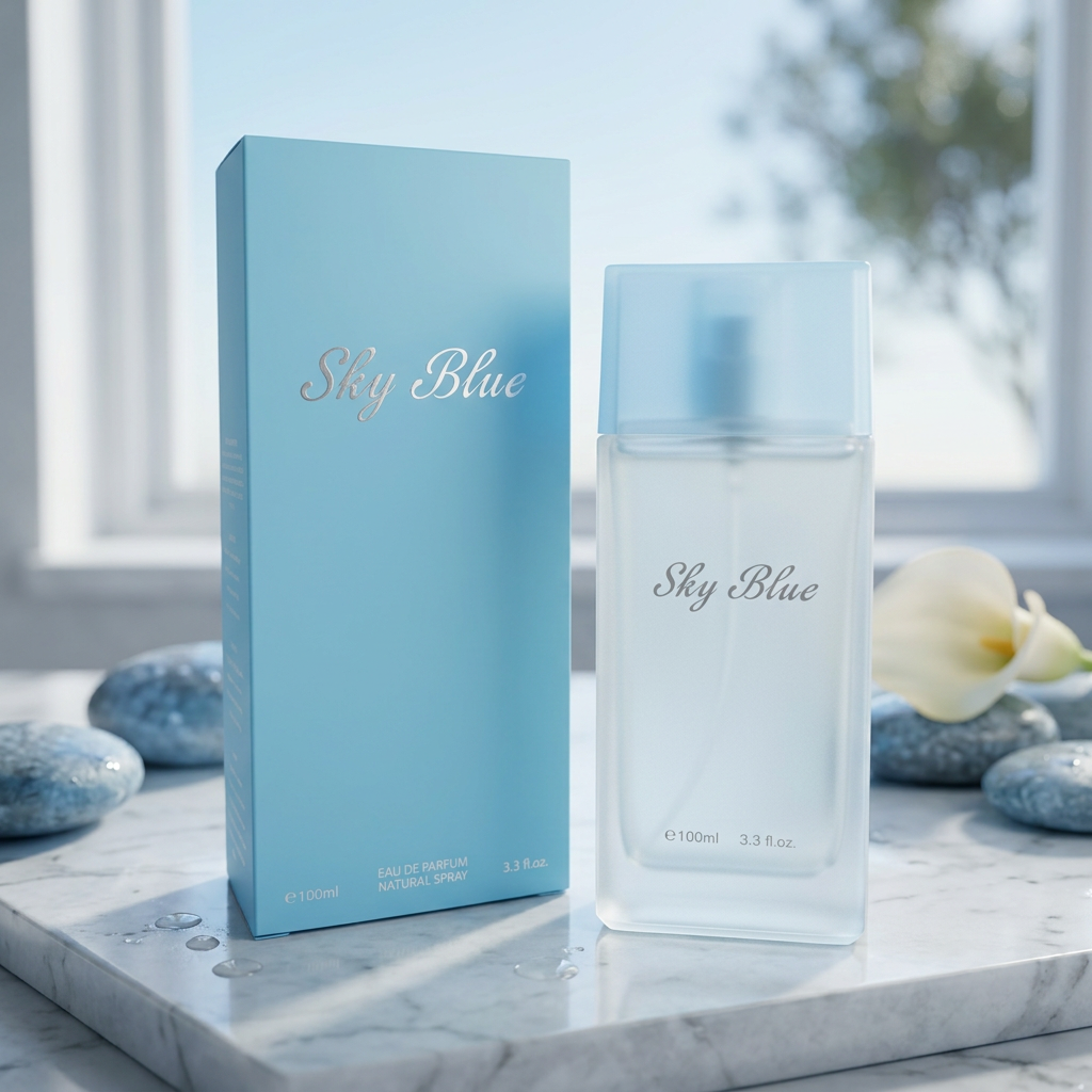 Sky Blue Eau de Parfum Natural Spray for Women – 100ml / 3.3 fl. oz. | Fresh Light Blue Women's Fragrance