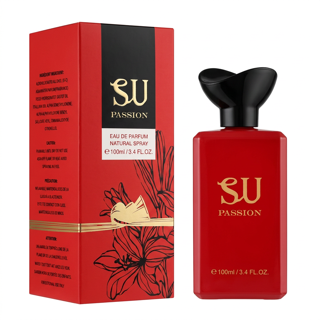 SU Passion Eau de Parfum Natural Spray for Women – 100ml / 3.4 fl. oz. | Bold Floral Women's Fragrance