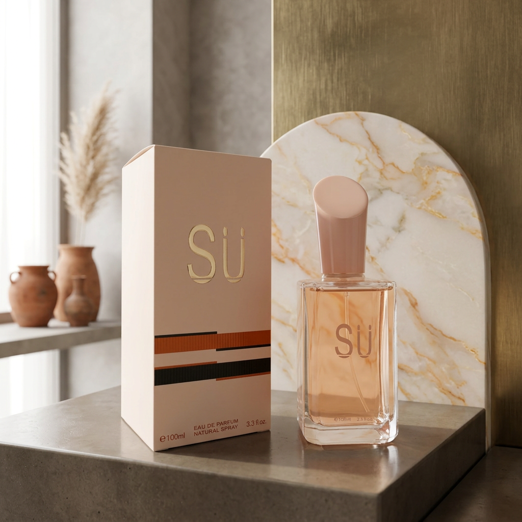 SU Eau de Parfum Natural Spray for Women – 100ml / 3.3 fl. oz. | Rose Gold Women's Fragrance